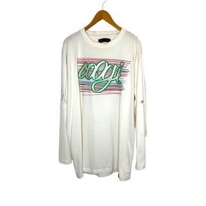 Coogi White Long Sleeve Men's XXL